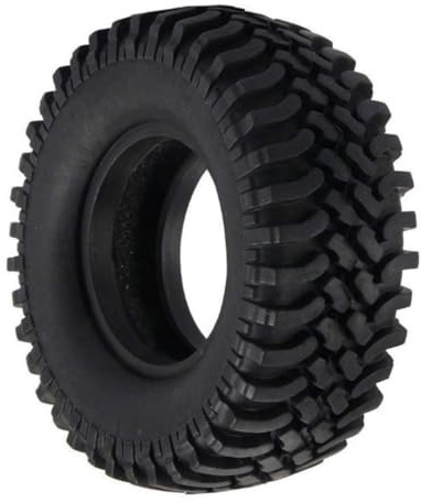 Uonlytech Modellauto Reifen 100mm aus Gummi mit Gutem Grip und Verbesserter Absorptionsfähigkeit für Offroad Spielzeugautos Schwarz