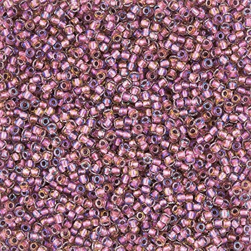 Toho Seed Beads 11 Inside Colour Crystal/Rose Gold Lined