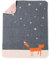 David Fussenegger - Babydecke JUWEL - Fuchs unter Sternen - grau - 70 x 90 cm