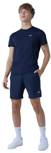 Sportkind Jungen & Herren Tennis, Training, Sport Shorts Regular Ultraleicht, hochelastisch, atmungsaktiv, UV-Schutz, Navy blau, Gr. XXL