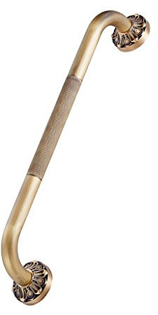 F Fityle Haltegriff Bad Duschgriff Wandgriff Badewannengriff Griff Haltestange aus Premium Messing, 510x100x67mm