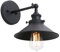 Phansthy Vintage Wandleuchte Schwarze Metal Wandlampe Industrial Design, 270° Verstellbare Wandlampe E27 max. 40W Innen für Wohnzimmer Schlafzimmer Büro Küche Flur