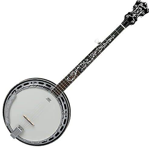 Ibanez B300 String geschlossene, Akustik Banjo Bundle W/Ständer, Tuner, und Tuch