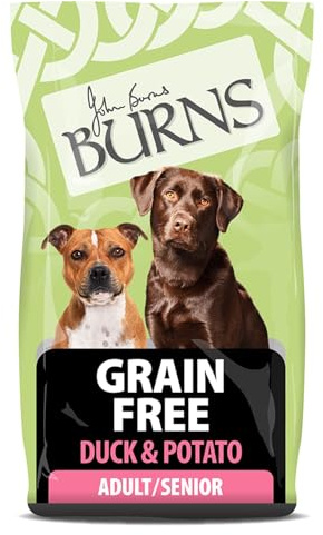 Burns Pet Nutrition Hypoallergenic Complete Dry Dog Food Adult and Senior Dog Grain Free Duck and Potato Grain Free 12 kg