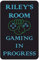Gaming In Progress Kids Bedroom Door Sign Personalised For You - Any Name! Door Plaque,Girls/Boys,Decor,Kids Room,Games