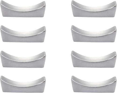 ChezMax Chopsticks Holder Rest - 8 Packs, 304 Stainless Steel Chopstick Holder, Chopsticks Stand, Knife Fork Spoon Rest for Tableware Kitchen, Silver
