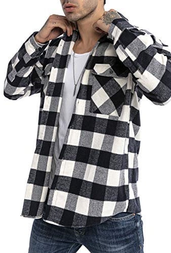 RED BRIDGE Chemise Casual pour Homme à Carreaux Shirt quadrillé Vintage Bleu-Blanc S