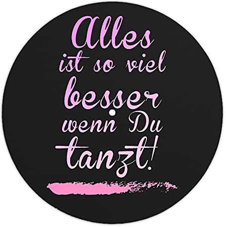 Next Ferry - Slipmat - Alles ist so viel besser - Plattenspieler Matte aus Filz - Slipmats für Dj's - Plattentellerauflage für alle Plattenspieler Turntables - gedruckt in Deutschland