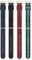 14 mm mehrfarbiges Nylon-Uhrenarmband aus leichtem und weichem Segeltuch mit Dornschließe (4 Packungen)