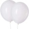 15 Stück 18 Zoll Großer Luftballons Weiß, Jumbo Weiss Latex Helium ballons für Party Deko(Ø 45 cm)
