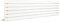 King White Electric Horizontal Radiator 440mm (h) x 1850mm (w) - 700w Single Heat Element (Pre-Filled)