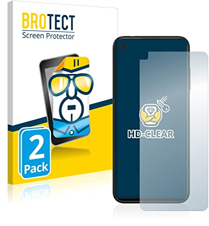 BROTECT Schutzfolie für HTC Desire 22 Pro | 2 Stück Transparenter Displayschutz Made in Germany Klare Displayschutz-Folie Clear Einfache Montage Case-Friendly