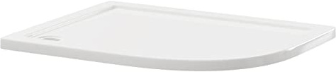 Wholesale Domestic Pearlstone 1200mm x 800mm x 40mm Right Hand Offset Quadrant Shower Tray