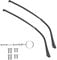OPUGIT Metal Glasses Replacement Temple, Eyeglass Arms Legs Replacement, Glasses Repair Kit Universal Eyeglasses Replacement, DIY Temples for Glasses with Screws(1 Pair,Black)