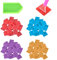 PFLYPF Peinture diamant argile, 80 pièces et 1 point disque de forage, plusieurs couleurs, outils de peinture DIY, argile, peinture diamant, argile, peinture