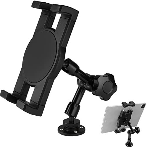 Mippko Soporte de metal para tableta, soporte para iPad para camión, coche, furgoneta, barco, pared, escritorio, vehículo comercial, compatible con iPad de 7 a 12.9 pulgadas, iPad Nexus, Fire HD,