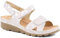 Pavers Ladies Dual Fit Sandals - Cushioned Footbed Lightweight Wedge Easy Fastening Summer Sandals for Women Comfortable for All Day Wear - Size 8/41
