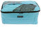 MoreThanHip Jati Kulturtasche - Fisch Blau - Beautycase aus Recycelten Zementsäcke Kulturbeutel Damen und Herren Waschtasche Waschbeutel Organizer Make-Up Tasche - 30 x 20 x 14 cm