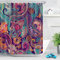 Indischer Bohemian-Duschvorhang, Mandala-Druck, buntes Muster, Duschvorhänge für Badezimmer, wasserdicht, B 250 x H 200 cm, mit Haken