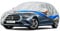 Holthly Schrägheck Autoabdeckung Wasserdicht Atmungsaktiv,Auto-Abdeckplane für Vollgarage,Regen,Sonne,Staub und UV-Schutz.Autoplane passend für VW Golf，Renault Scenic,Renault Megane,Skoda Fabia,usw.2L