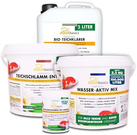 aquabasics 4er Teichpflege Komplett-Set 'Herbst & Winter'