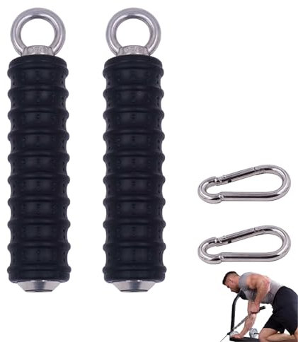 Aboiledy Pack of 2 Single Gym Triceps Force Pull Up Hand Grips for Cable Machines Attachment Arm Health Devices