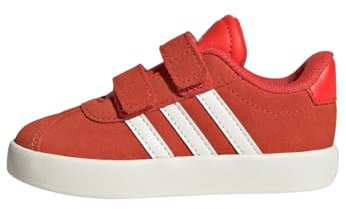 adidas Unisex Baby VL Court Shoes, Bright Red/Core White/Off White, 9 UK Child