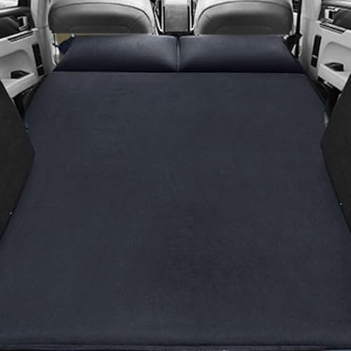 LeiBaOF Auto Air Aufblasbare Reise Matratze Multi funktionale Sofa Kissen Outdoor Camping Matte für Ford Explorer Fiesta Focus Sedan Mondeo Taurus Territory Transit,A-Black