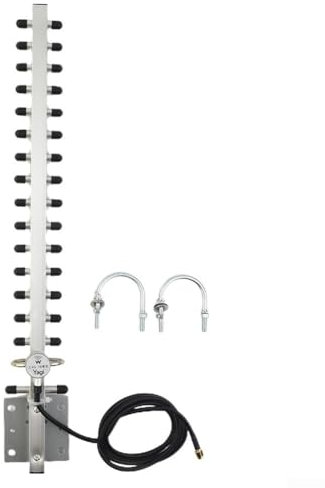 HEBEOT para Yagi Antena WiFi para Yagi Antena para Yagi de aleación de aluminio 2.4GHz Kit de instalación de antena para Yagi para WiFi para router 49.5 x 6.8 x 1.6 cm