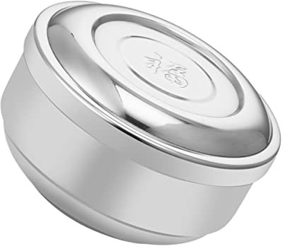 CIYODO Stainless Steel Double Wall Bowl Insulated Serving Bowl with Lid Japanese Style Metal Household Utensils