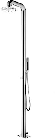 NQJIBUE Piscine & Spa Douche de Jardin 225 cm Inox Accessoires Piscine & Spa