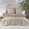 Bettwäsche 155x220 Braun 2-teilig Baumwolle Bettbezug Warm - Kuschelig Kissenbezug Boho-Stil mit Paisley, Blatt, Geometrisch Muster Bettwäsche-Set Beige, Braun, Weiß, Gestreift & Geblümt, Mahfer