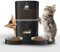 Distributeur Croquettes Chat Automatique Double | Gamelle Anti Glouton Idéal pour Félin Stérilisé | Gamelle de Nourriture Connectée | Nourrissez Deux Compagnons avec Simplicité et sans Effort !
