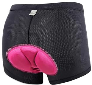 Flintronic Pantaloncini da Ciclismo Donna con 3D Gel Imbottitura, Biancheria Intima con Design Antiscivolo, Traspiranti e Assorbenti