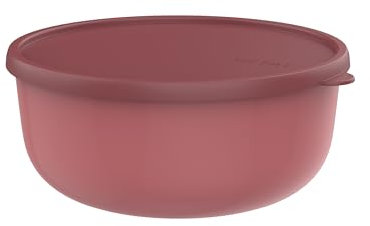 Mepal - Mikrowellengeschirr Lumina - Frischhaltedosen mit Deckel für Kühlschrank, Gefrierschrank, Dampfgarer & Mikrowelle - Mikrowellenschüsseln mit Deckel - Aufbewahrungsbox - 3000 ml - Vivid mauve