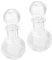 PAMINGONO 2pcs Verdickt Glas Schnaps Decanter 250ml Kreative Wein Decanter Whisky Decanter Set