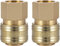 2x Raccord Rapide Pour Air Comprimé, Joint Nbr Raccord Rapide Tuyau Air Comprimé Dn 7,2 Avec Filetage Intérieur De 3/8 Pouce Fermeture Unidirectionnelle Pour Une Précise Et Ajustée Des L'air Comprimé