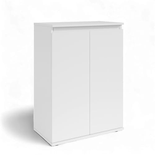 Brest Kommode in Weiß - Modernes Sideboard mit viel Stauraum - 60 x 84 x 35 cm (B/H/T)