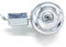 Nurnesy 12V 6W Generador de Luz Dynamo Motor Fricción Accesorios Eléctricos Traseros con Bobina de Metal de Estuche de Aluminio para la Luz Delantero de la Luz Trasera de la Bicicleta (Plata)