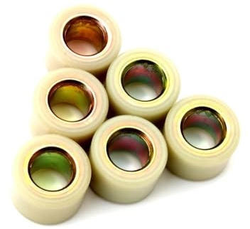 Lot de 6 galets de variateur (7 g, 11 g, 12 g, 13 g, 16 g, 20 x 15 mm) for trottinettes Pia. Pièces de rechange offertes (100 pièces).(20x15mm 16g)