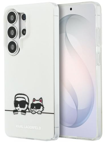 CG MOBILE Karl Lagerfeld IML Guck-Guck Karl&Choupette kompatibel mit MagSafe Hülle für Samsung Galaxy S26 Ultra (Transparent)