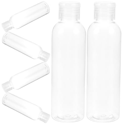 PartyKindom 10 Stück Reiseflaschen aus Kunststoff 200ml Nachfüllbare Auslaufsichere Reisebehälter für Shampoo und Conditioner für Outdoor Reisen und Geschäftsreisen
