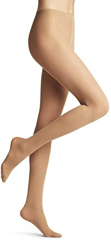FALKE Damen Strumpfhose Matt Deluxe 30 DEN W Ti transparent einfarbig 1 Stück, Hautfarben Powder 4069, M