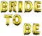 OTOTEC Glänzende 40,6 cm Folienballons Bride to be, goldener Buchstabe für Hochzeit, Junggesellinnenabschied.