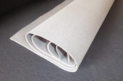 Teppich Meterware Autoteppich feiner Velour Stoff grau 200cm x 300 cm Rest