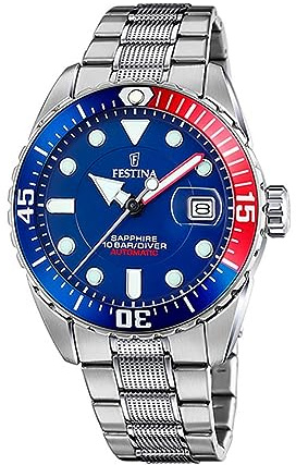 Festina Herren Armbanduhr 42MM SRA.Cha.COR.ESF.Plata