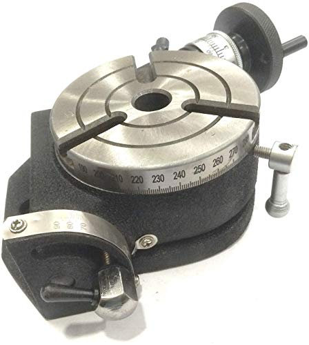 Tavolo rotante inclinabile da 100 mm, con fresa MT2, strumenti di ingegneria.