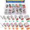 TOCYORIC Glarks 152Pcs 2 3 4 6 8 12 Pin Way Sealed Gray Male and Female Auto Waterproof Electrical Wire Connector Plug 22-16AWG Connector for Motorcycle, Scooter, Car, Truck, Boats