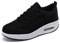 Donna Sneaker Scarpe Dimagranti Scarpe da Ginnastica Casual Tennis Piattaforma Running Sneakers Fitness Sportive Zeppa Outdoor Scarpe Passeggio Nero D 41EU
