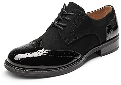 DREAM PAIRS Scarpe Stringate Donna Oxford Scarpe Piatte Nero SDOX2201W-E Größe 36 (EUR)